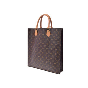 Louis Vuitton Shoulder Handbag Brown Plat Monogram Bag Leather Sac
